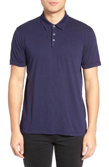 Men's Velvet By Graham & Spencer Bryant Jersey Polo, Size - Blue