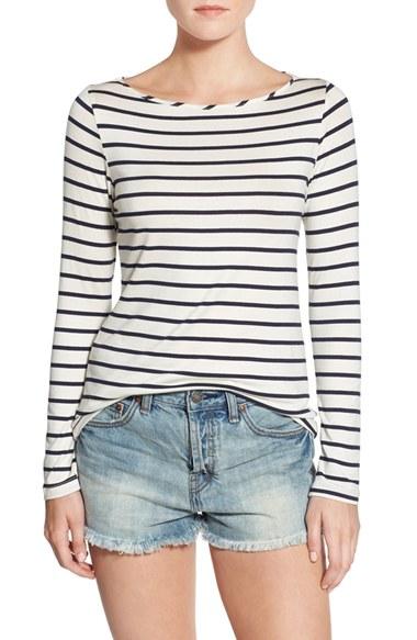 Women's Amour Vert Francoise Stripe Top - White