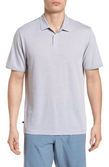 Men's Travis Mathew Shalene Fit Polo, Size Medium - Grey