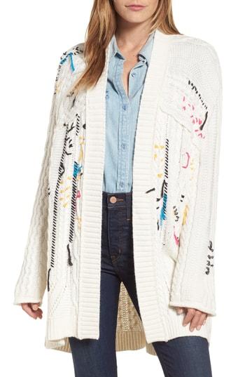 Women's Caslon Knitty Gritty Cardigan Sweater - Ivory