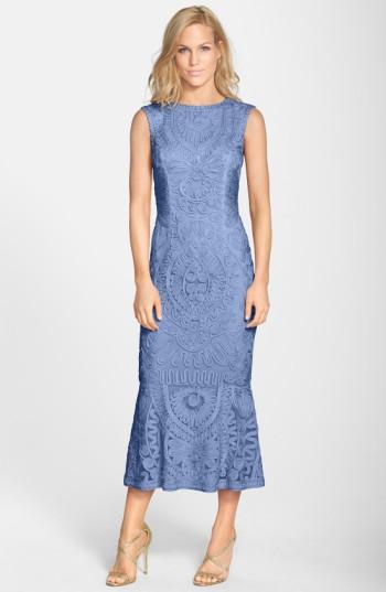 Women's Js Collections Soutache Mesh Dress - Purple