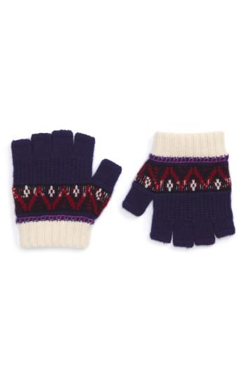 Women's Burberry Fair Isle Fingerless Gloves