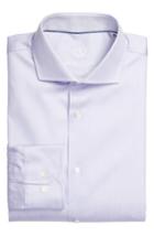 Men's Bugatchi Trim Fit Dot Jacquard Dress Shirt - Purple