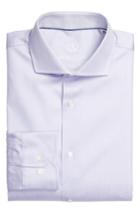 Men's Bugatchi Trim Fit Dot Jacquard Dress Shirt - Purple