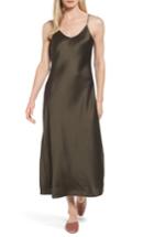 Women's Nordstrom Signature Satin Midi Slipdress
