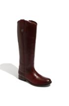 Women's Frye 'melissa Button' Leather Riding Boot Regular Calf M - Red
