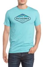 Men's Patagonia 'fitz Roy Crest' Slim Fit Organic Cotton Blend T-shirt - Blue
