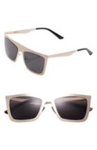 Women's Sunnyside La 54mm Square Sunglasses - Black/ Gold