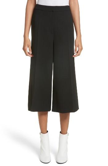 Women's Stella Mccartney Stretch Wool Culottes Us / 36 It - Black