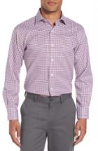 Men's Lorenzo Uomo Trim Fit Check Dress Shirt .5 - 34/35 - Red