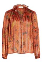 Women's Ba & Sh Danila Ruffle Collar Patterned Top