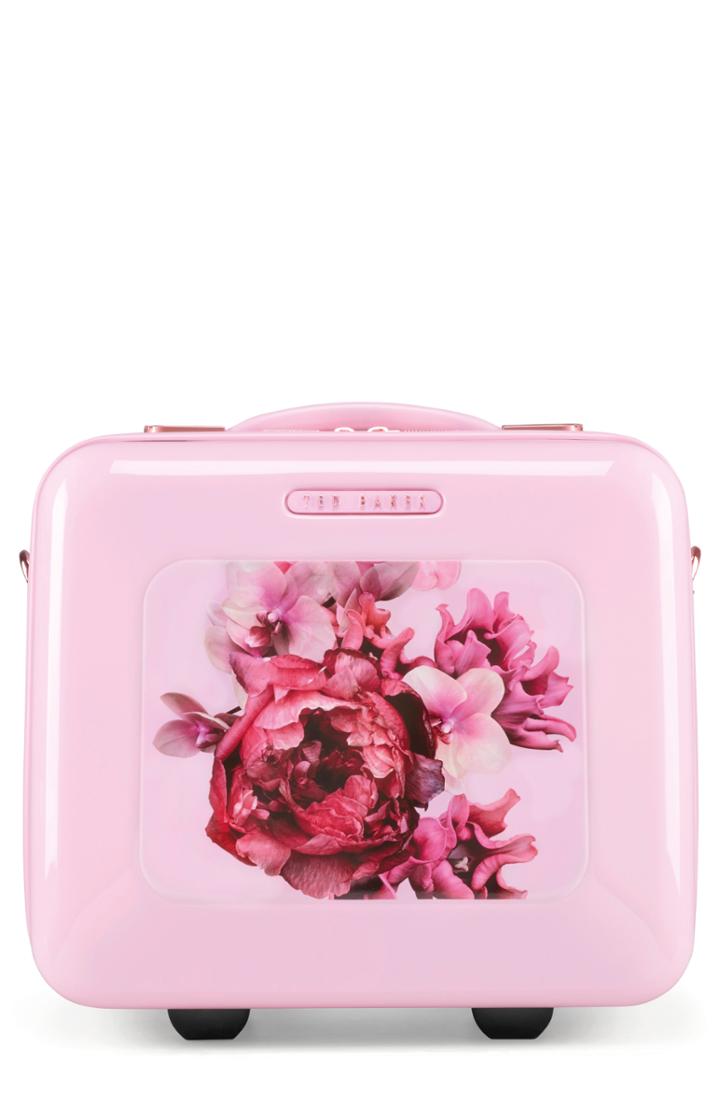 Ted Baker London Splendour Print Vanity Case, Size - Pink
