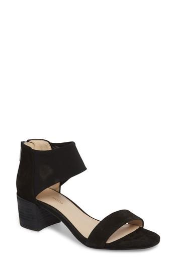 Women's Pelle Moda Alden Mesh Strap Sandal M - Black