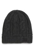Women's Canada Goose Cabled Merino Wool Toque Beanie - Grey