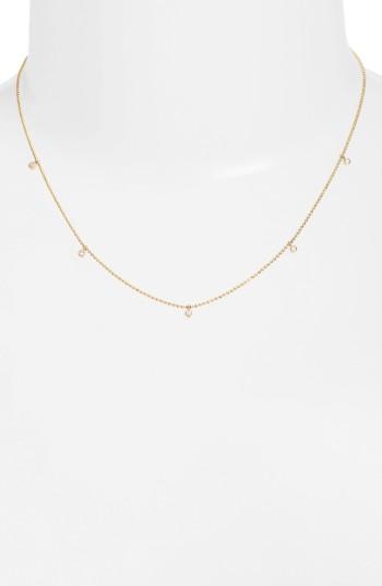 Women's Zoe Chicco Diamond Charm Necklace (nordstrom Exclusive)