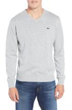 Men's Lacoste Regular Fit V-neck Sweater (s) - Grey