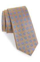 Men's Nordstrom Men's Shop Sandy Medallion Silk Tie, Size - Yellow