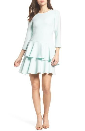 Women's Eliza J Tiered Ruffle Dress - Blue