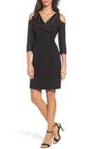Women's Adrianna Papell Tuxedo Cold Shoulder Sheath Dress
