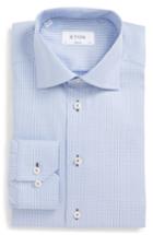 Men's Eton Super Slim Fit Grid Dress Shirt