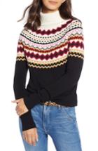 Women's 1901 Fair Isle Turtleneck Sweater - Black