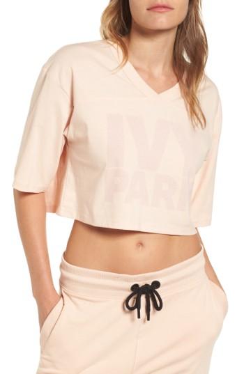Women's Ivy Park Logo Crop Tee, Size - Pink