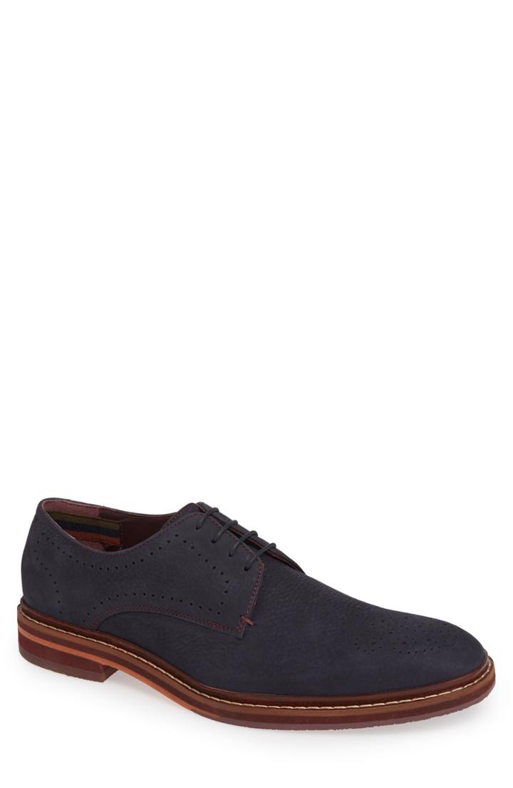 Men's Ted Baker London Zigee Medallion Toe Derby M - Blue