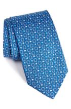 Men's Salvatore Ferragamo Gancini & Flag Print Silk Tie