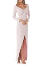 Women's Kay Unger Cross Front Gown - Pink