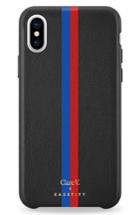 Casetify X Clare V. Stripe Leather Iphone X Case - Black