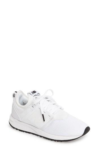 Women's New Balance Sport Style 247 Sneaker .5 B - White
