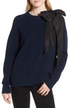Women's Chelsea28 Bow Shoulder Sweater, Size - Blue