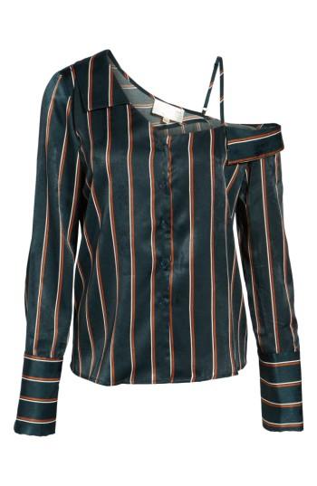 Women's J.o.a. One-shoulder Stripe Shirt