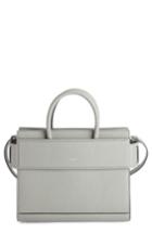 Givenchy Mini Horizon Grained Calfskin Leather Tote - Grey