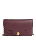 Women's See By Chloe Polina Leather Wallet On A Chain - Purple