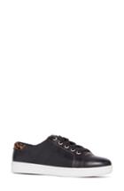 Women's Paige Ava Genuine Calf Hair Low Top Sneaker .5 M - Black