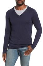 Men's Mills Supply Salinas Cash V-neck Sweater - Blue