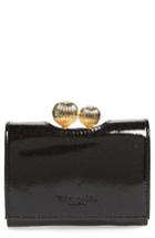 Women's Ted Baker London Delisa Glitter Kiss Lock Leather Wallet -