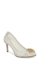 Women's Something Bleu Valerie Embellished Pump .5 M - Ivory