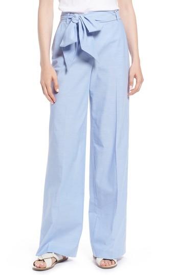 Women's 1901 Chambray Wide Leg Pants - Blue