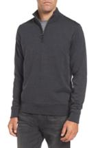 Men's Barbour Gamlin Quarter Zip Wool Pullover - Grey