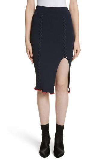 Women's Opening Ceremony Criss Cross Pencil Skirt - Blue