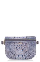 Brahmin Croc Embossed Leather Belt Bag - Blue