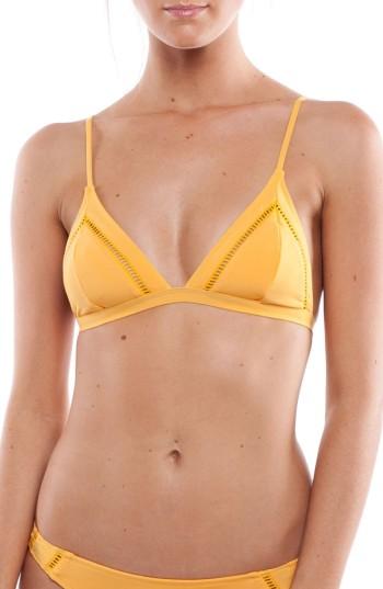 Women's Rhythm My Bralette Triangle Bikini Top - Orange