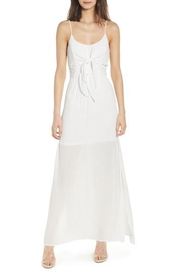 Women's Wayf Tie Front Maxi Dress - Ivory
