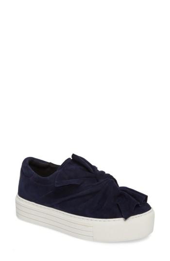 Women's Kenneth Cole Aaron Twisted Knot Flatform Sneaker .5 M - Blue