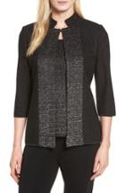 Women's Ming Wang Metallic Knit Jacket