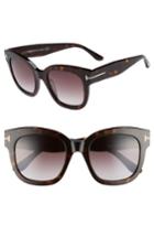 Women's Tom Ford Beatrix 52mm Sunglasses - Dark Havana/ Gradient Bordeaux