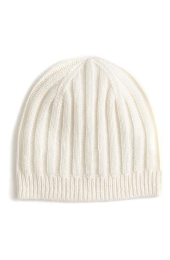 Women's J.crew Ribbed Cashmere Beanie - Ivory