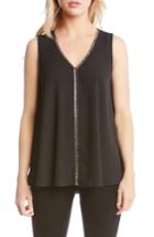 Women's Karen Kane Sparkle Swing Top - Black